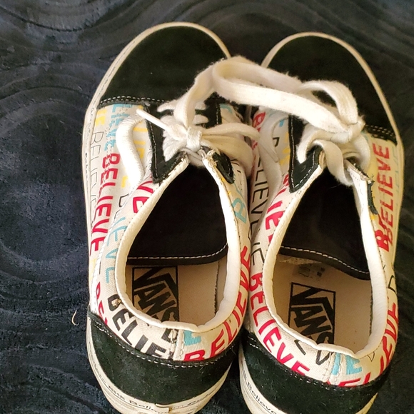 Vans womans 8.5 yellow black red and blue - Picture 3 of 4